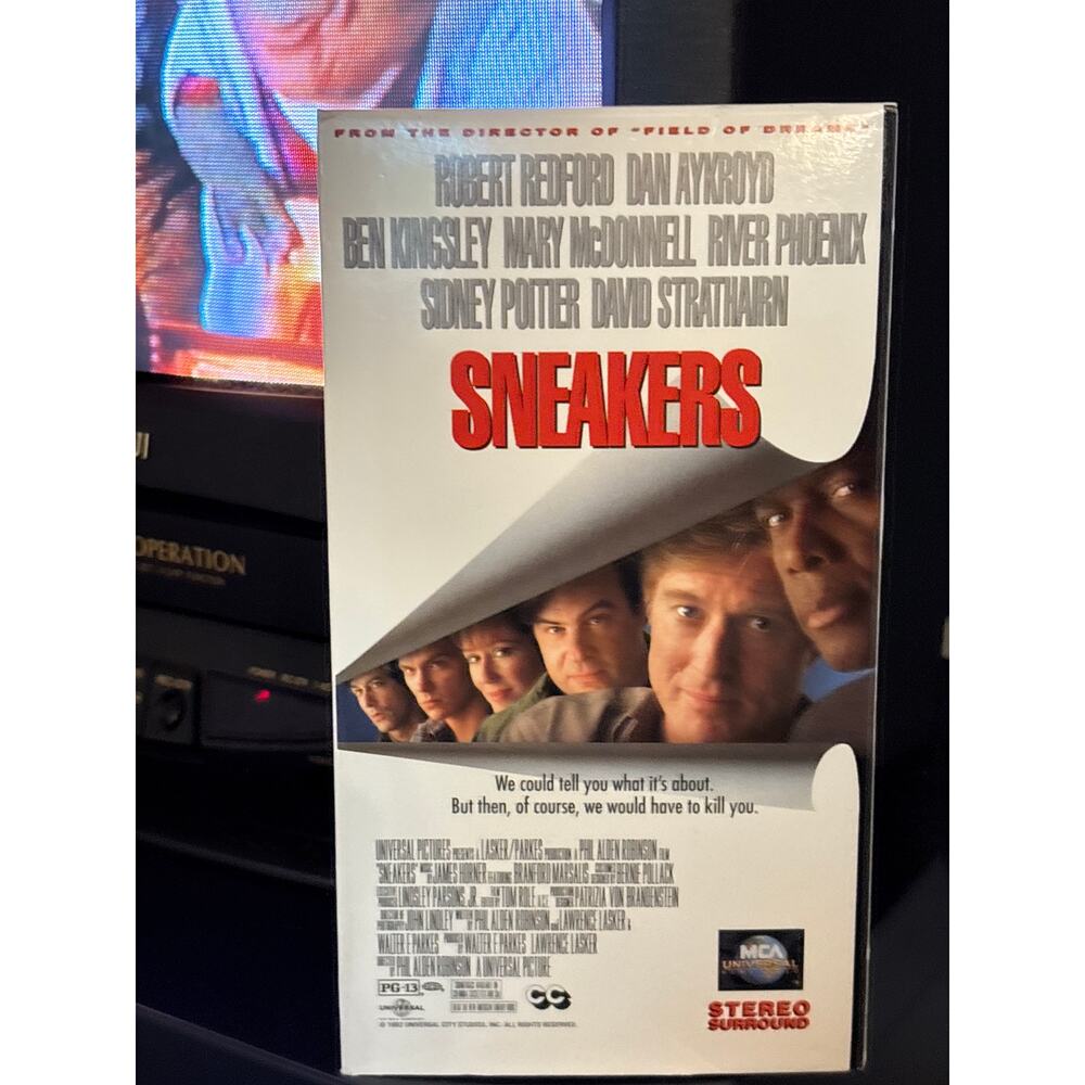 Sneakers VHS 1992 MCA film Robert Redford classic movie
